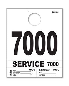Heavy brite™ brand - 4 part service dispatch numbers