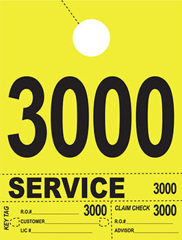 Heavy brite™ brand - 4 part service dispatch numbers
