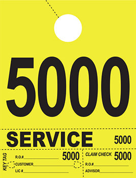 Heavy brite™ brand - 4 part service dispatch numbers