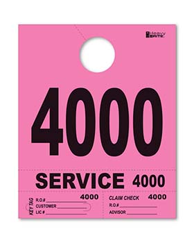 Heavy brite™ brand - 4 part service dispatch numbers