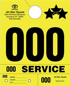 Heavy brite™ brand - custom 4 part service dispatch numbers