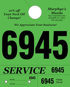 Heavy brite™ brand - custom 4 part service dispatch numbers