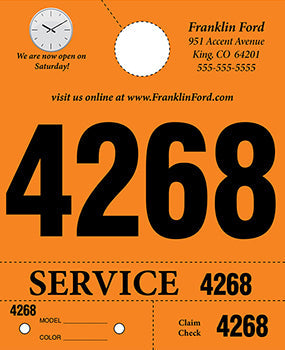 Heavy brite™ brand - custom 4 part service dispatch numbers