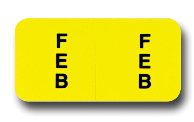 File Right™ Brand - FEB Month Labels