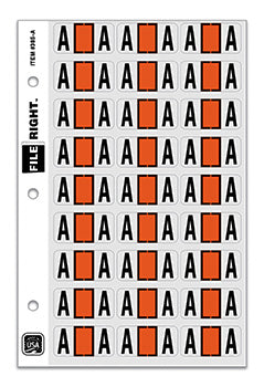 File right™  brand - alphabet labels