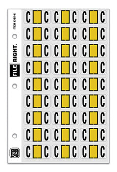 File right™  brand - alphabet labels