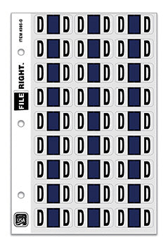 File right™  brand - alphabet labels