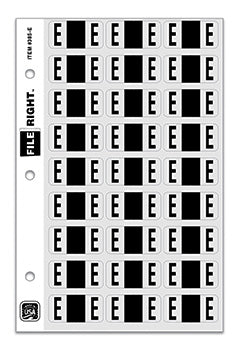 File right™  brand - alphabet labels