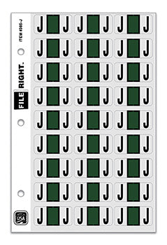 File right™  brand - alphabet labels