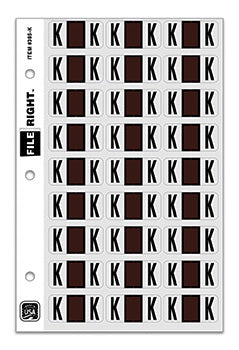 File right™  brand - alphabet labels