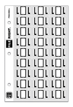 File right™  brand - alphabet labels