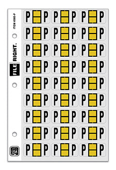 File right™  brand - alphabet labels