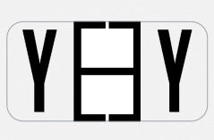 File right™  brand - alphabet labels