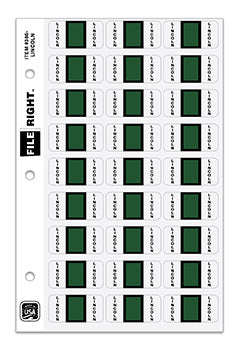 File right™ Brand - LINCOLN - Auto Makes Labels