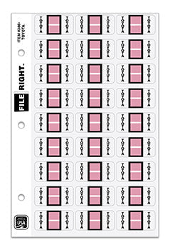 File right™ Brand - TOYOTA - Auto Makes Labels