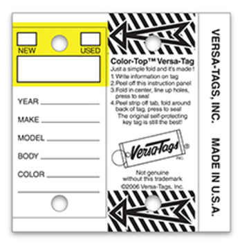 Self protecting key tags