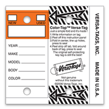 Self protecting key tags