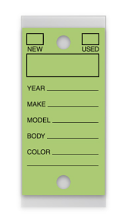 Self protecting key tags