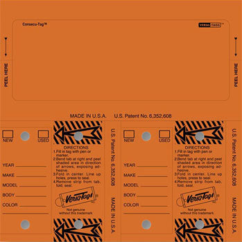 Control Tags - Un-Numbered (blank)