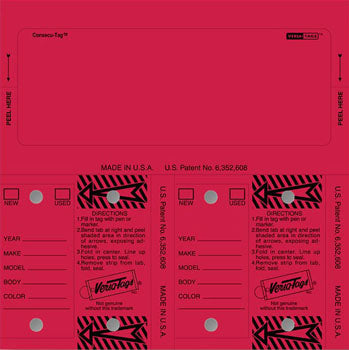 Control Tags - Un-Numbered (blank)