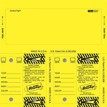 Control Tags - Un-Numbered (blank)