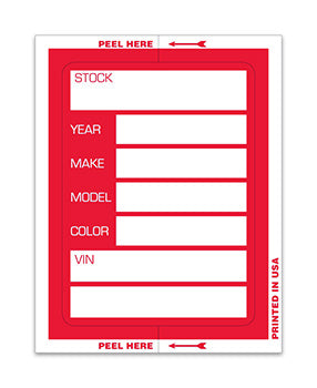 Kleer-bak stock stickers