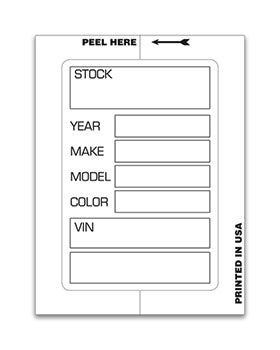 Kleer-bak stock stickers