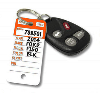 Top stripe key tags - form 255