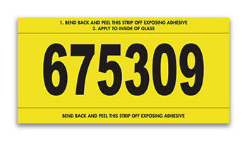 Stock number mini signs - imprinted
