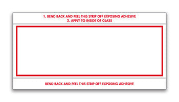 Stock number mini signs - plain - form 610