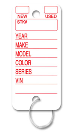 Poly tag key tags - form 250