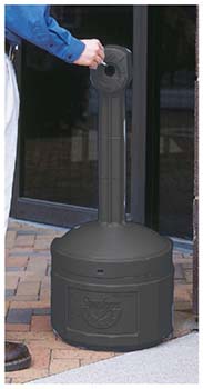 Smokers cease-fire cigarette butt receptacle