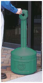 Smokers cease-fire cigarette butt receptacle