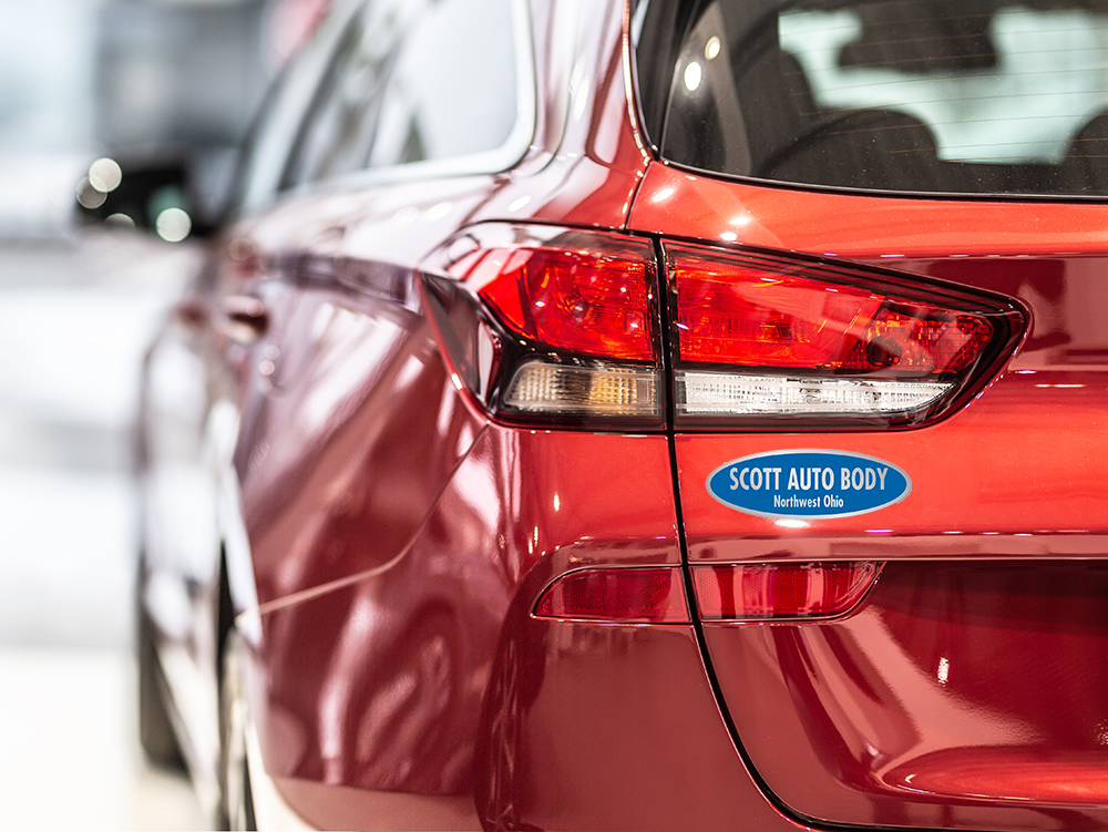 Auto decals - chrome polyester