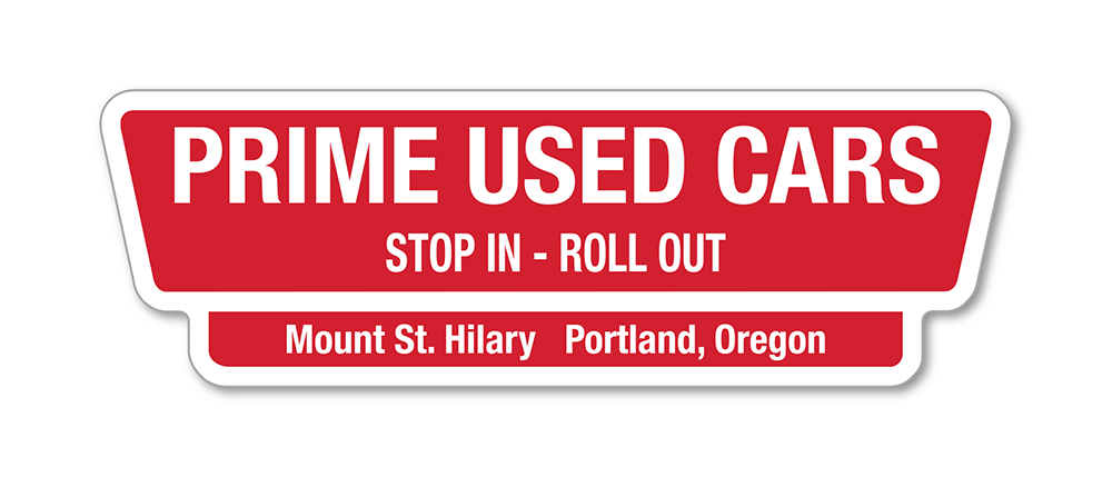 Auto decals - white reflective