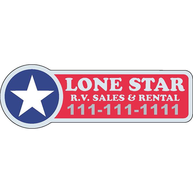 Domed auto decals - clear