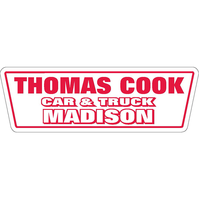 Domed auto decals - white