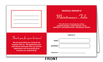 Paper document holders (vehicle paper wallets)