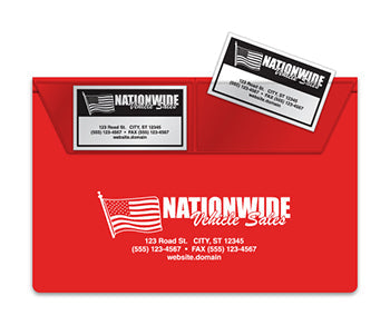 Custom vinyl policy document holder