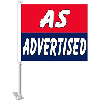 ViZi™ Brand - clip-on window flag