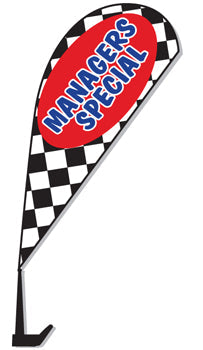 ViZi™ Brand - clip-on paddle flag - style 10
