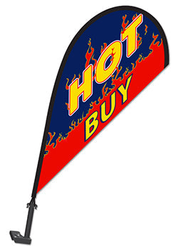ViZi™ Brand - clip-on paddle flag - style 11