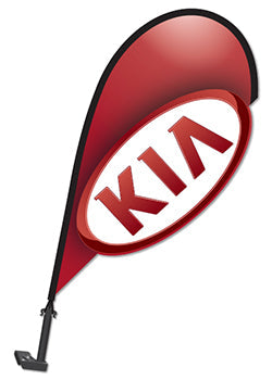 ViZi™ Brand - 3d clip-on paddle flag