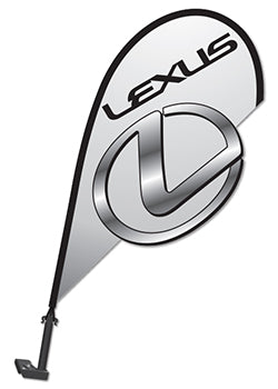 ViZi™ Brand - 3d clip-on paddle flag