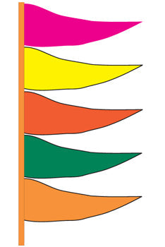 Plasticloth antenna flag
