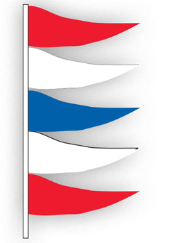 Plasticloth antenna flag
