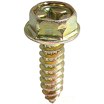 License plate plate screw - phillips hex washer head