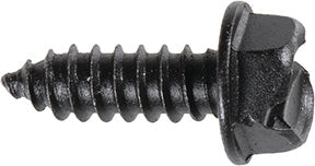 License plate screw - slotted hex washer head