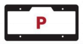 Shiny chrome premium - recessed letter