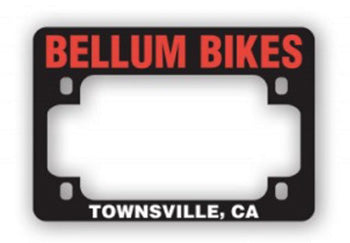 Motorcycle license plate frame